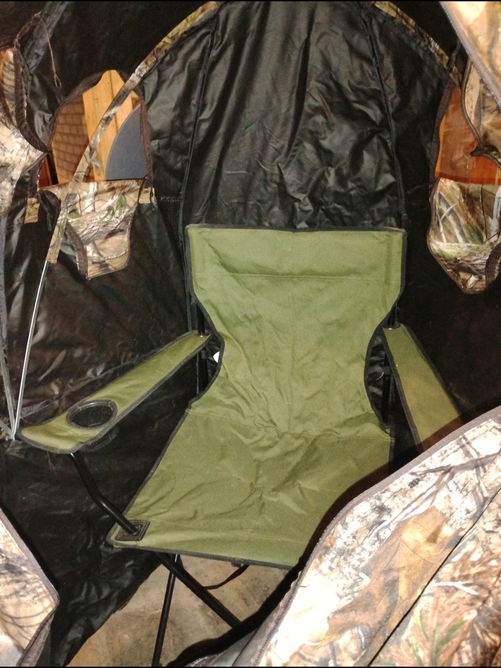 Camouflage Hunting Blind Cover - Realtree-Style Brown Camo - Picture 2 of 7